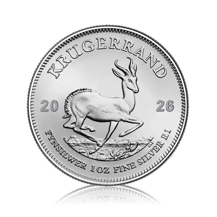 Zilveren Krugerrand munt 2026 1 troy ounce, Postzegels en Munten, Edelmetalen en Baren