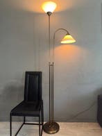 Staande lamp - Messing, Glas - Verstelbaar en dimbaar 200, Antiek en Kunst