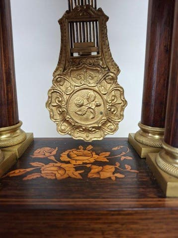 Tafel/bureauklokken - Hout, Messing - 1850-1900 - Portico, Antiquités & Art, Antiquités | Horloges