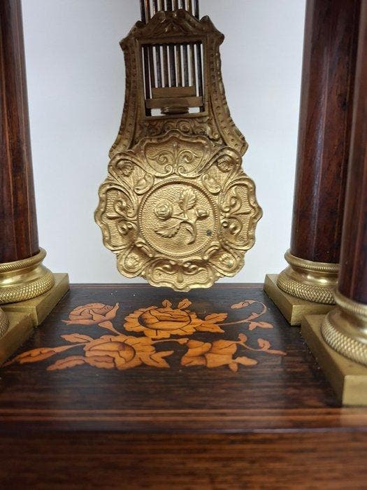 Tafel/bureauklokken - Hout, Messing - 1850-1900 - Portico, Antiek en Kunst, Antiek | Klokken