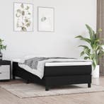 vidaXL Boxspring bed 80x200 cm stof zwart, Verzenden, Nieuw