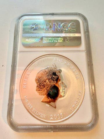 Australie. 1 Dollar 2015P Year of the Goat, MS 70, NGC Top