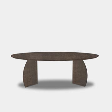 Tafel Ovaal Eikenhout  Set Driehoek  140x90, Nieuw