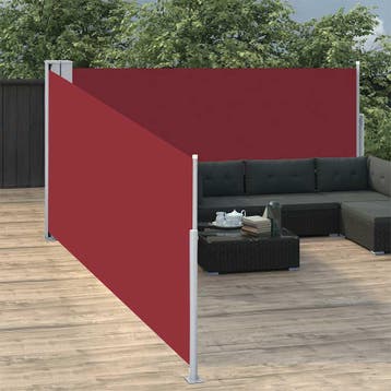 vidaXL Windscherm uittrekbaar 100x1000 cm rood, Verzenden, Nieuw