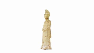 Oud Chinees, Tang-dynastie Terracotta Een zeldzame, licht