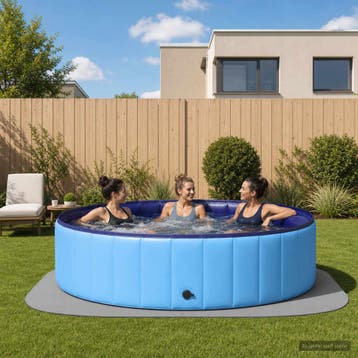 vidaXL Zwemgrondmat 36 st Ø 350 cm Rond EVA Schuim Grijs, Tuin en Terras, Verzenden, Nieuw