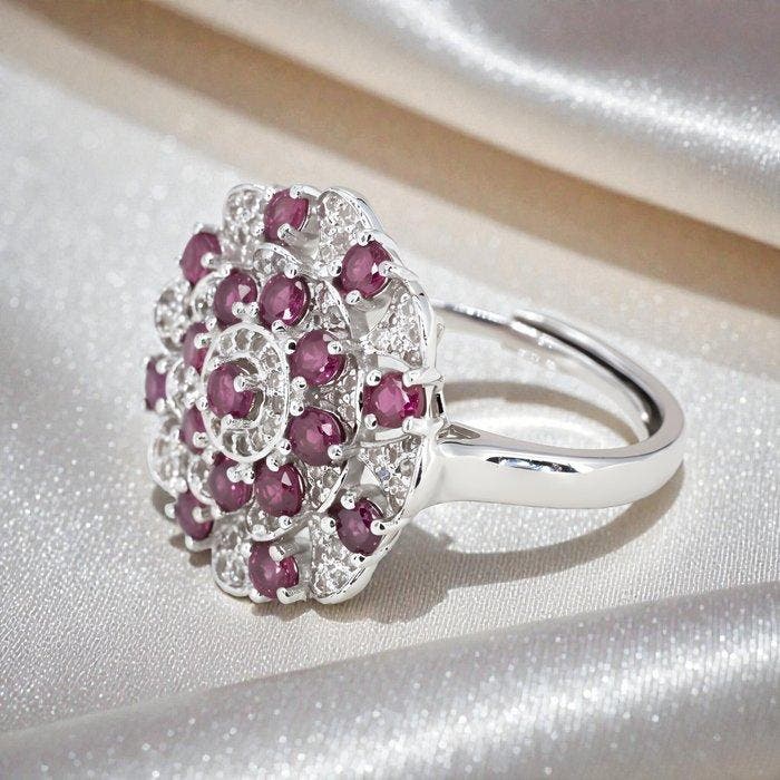 Sans prix de réserve - Bague Plaqué or Rubis - Topaze - Or, Bijoux, Sacs & Beauté, Bagues