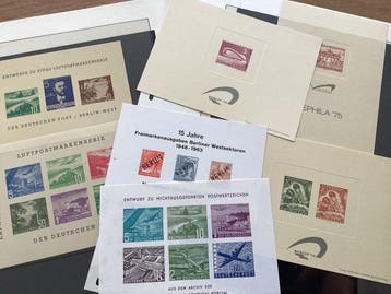 Berlin 1948/1990 - Collectionné en double, neuf sans, Gestempeld