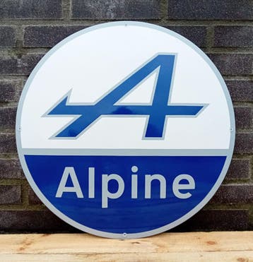 Alpine emaille bord, Verzamelen, Verzenden, Nieuw