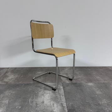 Dutch Originals Gispen Set Van 6 Eetkamerstoelen 101xl -, Huis en Inrichting, Verzenden, Zo goed als nieuw, Bruin