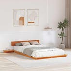 vidaXL Bedframe Bruin 120 x 200 cm Hout, Verzenden