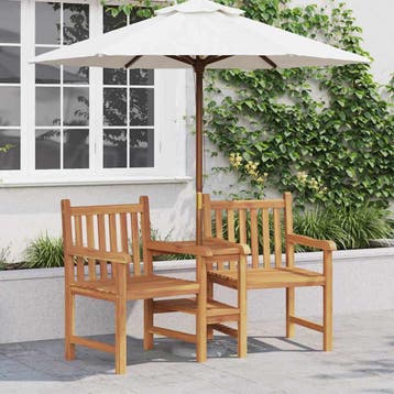 vidaXL Tuin Buitenstoelen 152 x 63 x 89 cm Massief Teakhout, Verzenden