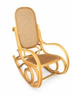 stile thonet - Schommelstoel - Hout, Wenenstro - Dondolo