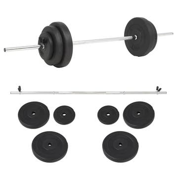 vidaXL Halterset 30 kg, Verzenden