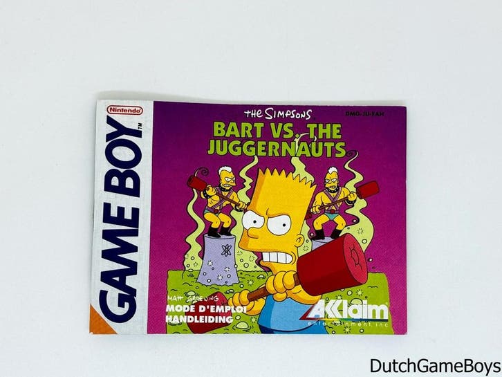 Gameboy Classic - The Simpsons - Bart Vs. The Juggernauts -, Consoles de jeu & Jeux vidéo, Jeux | Nintendo Game Boy, Envoi