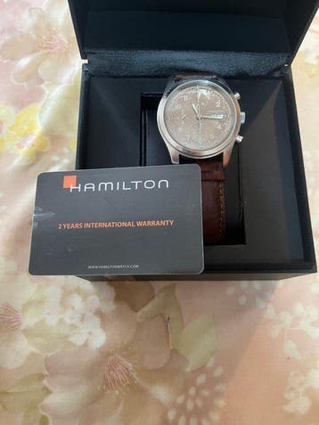 Hamilton - Khaki Field Chronograph - H38511733 - Homme -, Nieuw