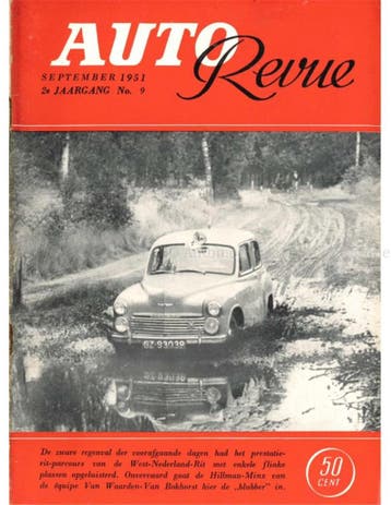 1951 AUTO REVUE MAGAZINE 9 NEDERLANDS, Ophalen of Verzenden, Nieuw