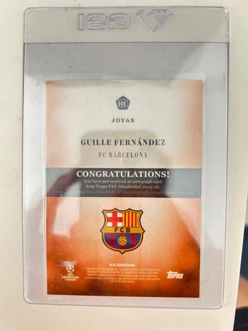 2025/26 Topps Topps Simplicidad 2025/26 Guille Fernández, Nieuw