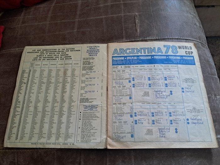 1978 Panini World Cup panini Argentina 78 Album complet -, Verzamelen, Stickers