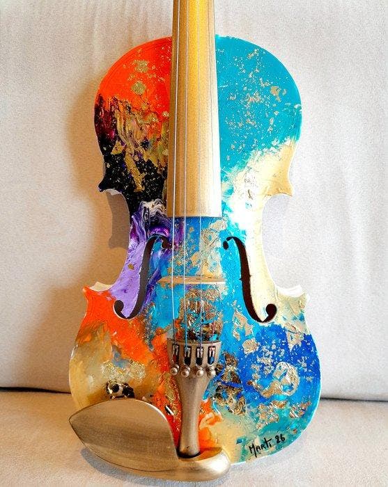 Jan Marti - Violin pop V135, Antiquités & Art, Art | Objets design