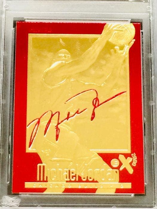1996/97 Skybox Michael Jordan - Metallic Red Chicago Bulls, Verzamelen, Overige Verzamelen