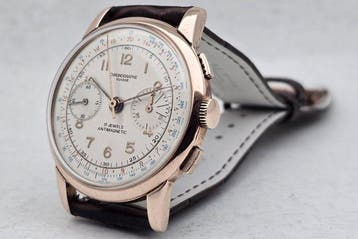 Chronographe Suisse - Cal. Landeron 48 - Plaquê Ouro -, Nieuw