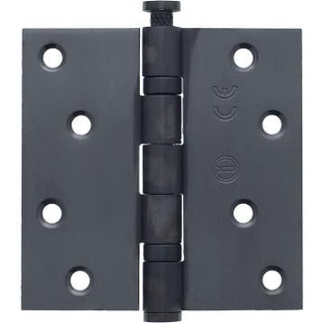 Kogellagerscharnier RVS rechte hoeken 89x89mm PVD antraci..., Ophalen of Verzenden, Nieuw, Scharnier