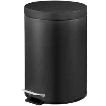 Pedaalemmer | Zwart | 5L | Klapdeksel | Ø203x284(h)mm, Verzenden, Nieuw in verpakking