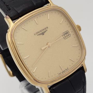 Longines - Cushion case quartz date - Zonder minimumprijs -