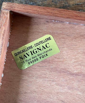 Laguiole - Tafelservies (6) - Staal, Messing, Hout - couteau