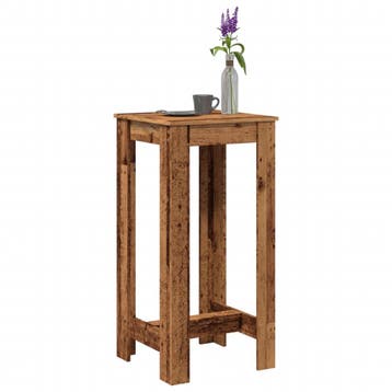 vidaXL Bartafel 51x50x103,5 cm bewerkt hout oud houtkleurig, Verzenden, Nieuw