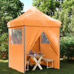 vidaXL Partytent Oranje 200 x 200 x 306 cm Oxford Stof, Verzenden