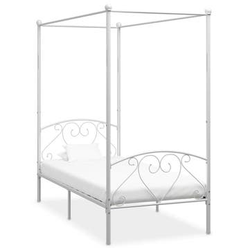 vidaXL Hemelbedframe metaal wit 120x200 cm, Verzenden, Nieuw