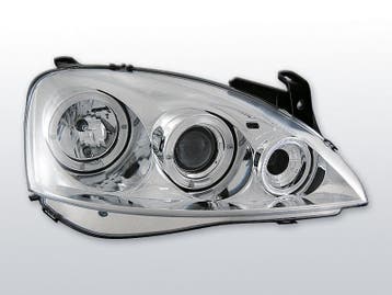 Koplampen Angel Eyes | geschikt voor Opel Corsa C 2000-2006, Auto-onderdelen, Verzenden, Nieuw, Opel