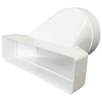 Kunststof verloop 220 x 90mm naar Ø 150mm - asymmetrisch, Verzenden