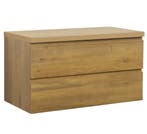 Wastafelkast Angela 90 x 48 cm Eiken Wastafelmeubel, Verzenden