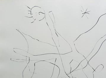 Joan Miro (1893-1983) - Flux de laimant - Pointe-sèche