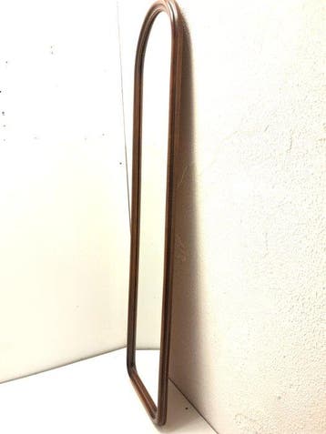 Spiegel- hal/slaapkamer spiegel - Glas, Hout - 106 cm, Antiek en Kunst