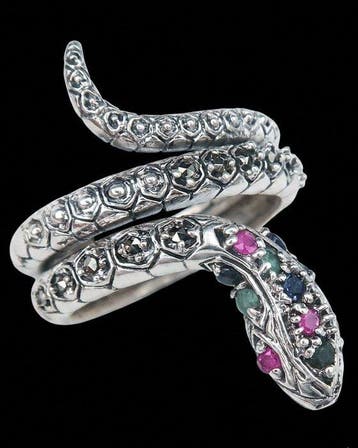 Robijn - Zilver, Ring van de Heilige Slang – Bewaker van de