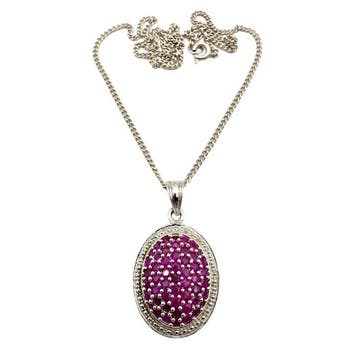 Sans prix de réserve - Harry Ivens - Collier Argent - Ruby