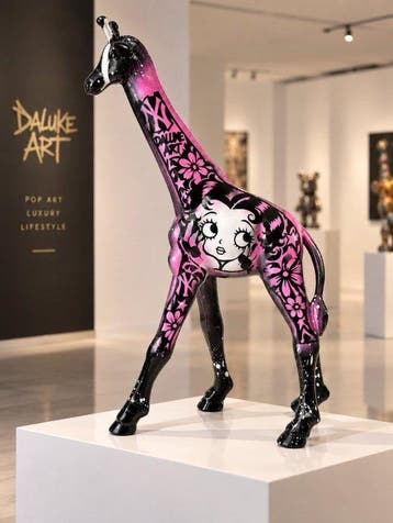 Daluxe Art - 1999 • XL Betty Boop Giraffe – 65 cm