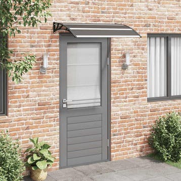 vidaXL Deurluifel 120x75 cm PC zwart, Tuin en Terras, Verzenden, Nieuw