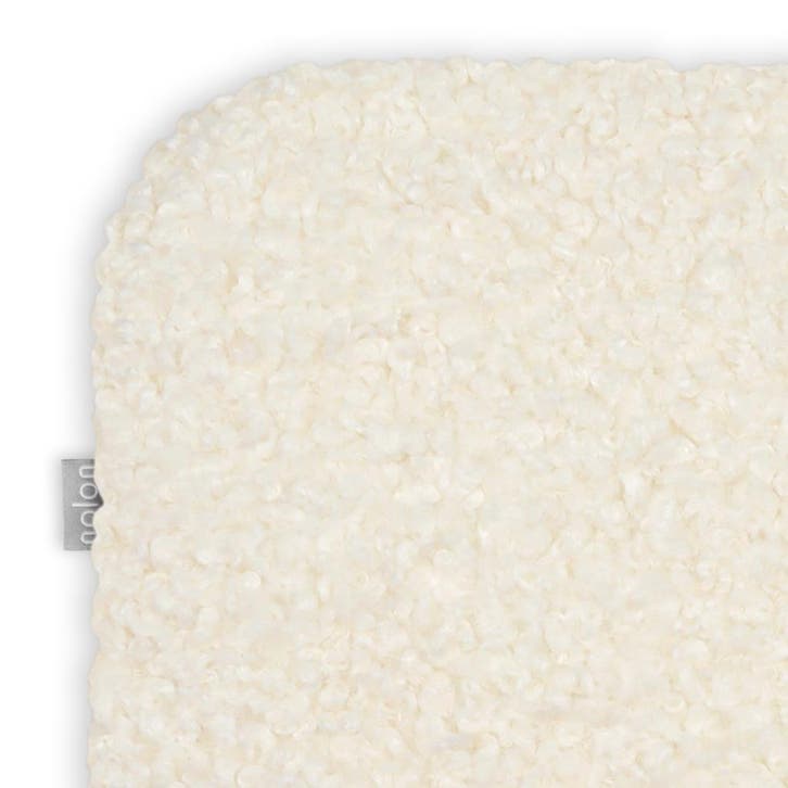 Teddystof zitkussen | stoelkussen | Wit, Huis en Inrichting, Woonaccessoires | Kussens, Wit, Nieuw, Verzenden