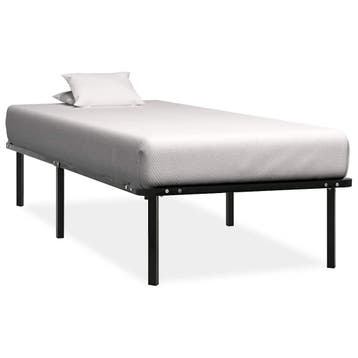 vidaXL Bedframe metaal zwart 90x200 cm, Verzenden, Nieuw