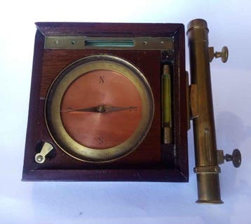 Antieke topografische kompas - Circumferenziere 1860-1880
