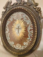 Relique - Bronze doré - 1850-1900 - Peinture sous verre