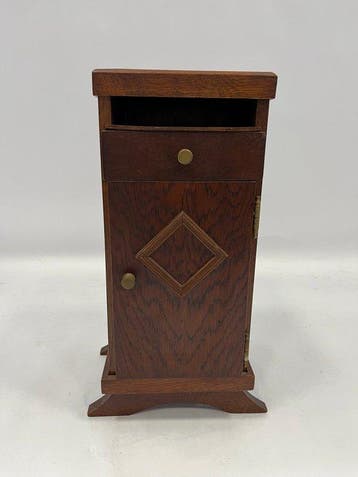 Nachtkastje - hard hout - Art Deco kastje