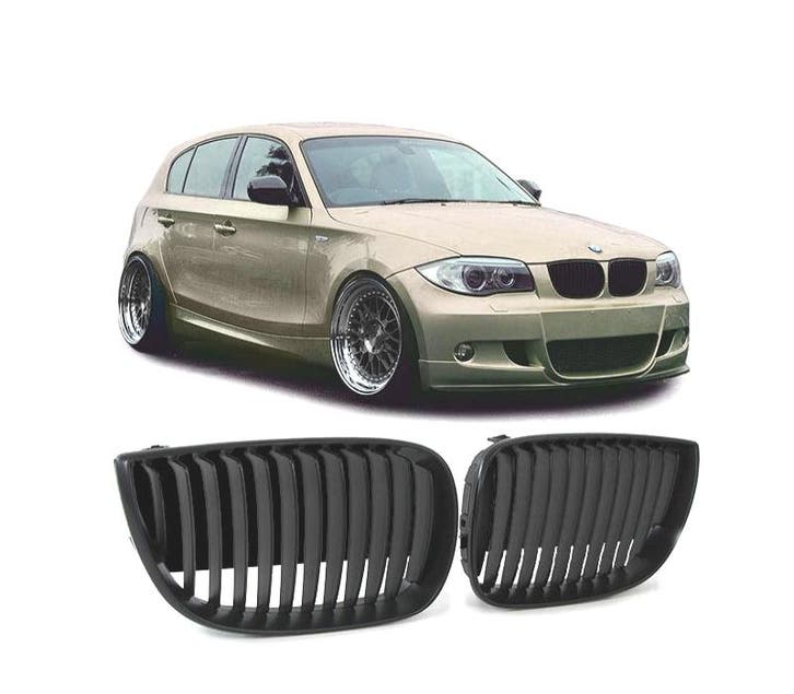 CALANDRES BMW E81 E87 LOOK M PERFORMANCE 04-07 BORD FIN NOIR, Auto-onderdelen, Carrosserie, Verzenden