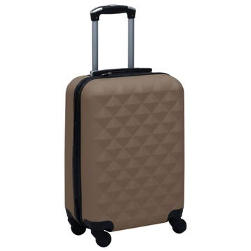 vidaXL Harde koffer ABS bruin, Handtassen en Accessoires, Verzenden, Nieuw