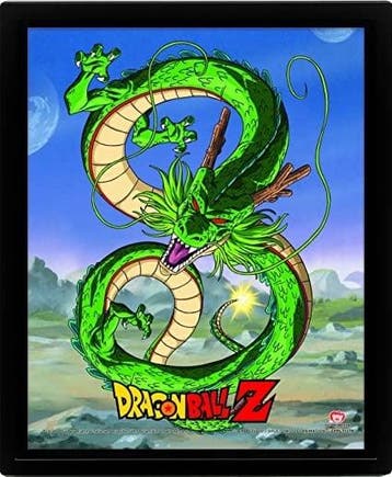 Dragon Ball Z 3D Poster Framed Shenron Unleashed 26 x 20 cm, Ophalen of Verzenden, Nieuw